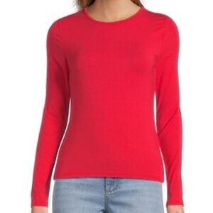 Ralph Lauren Red Long Sleeve Top